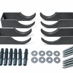 Dual Arm Traditional Triple Column Radiator Brackets with Free Fixing Kit - set of 4 - White, Black and Anthracite