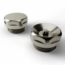 Valve | Brushed Chrome Radiator Bleed Valve & Blanking Plug Set | Brass Construction