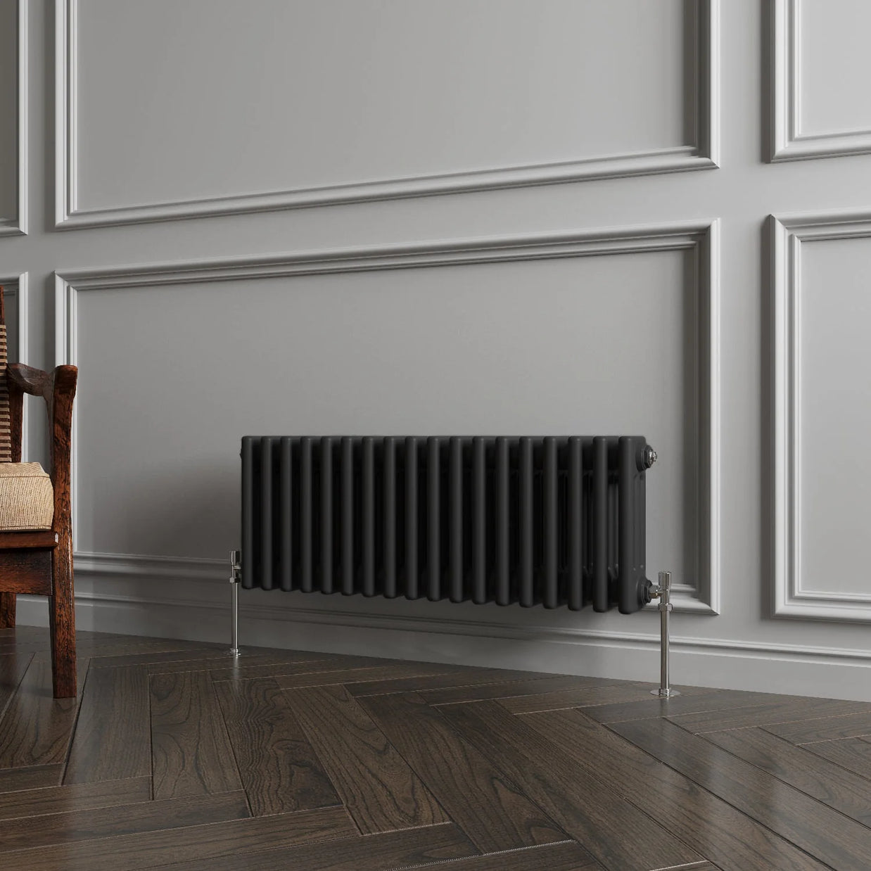 Horizontal Triple Column Radiator | Traditional Design | 1.5mm Steel | BS EN 442 Certified - Choice of Size
