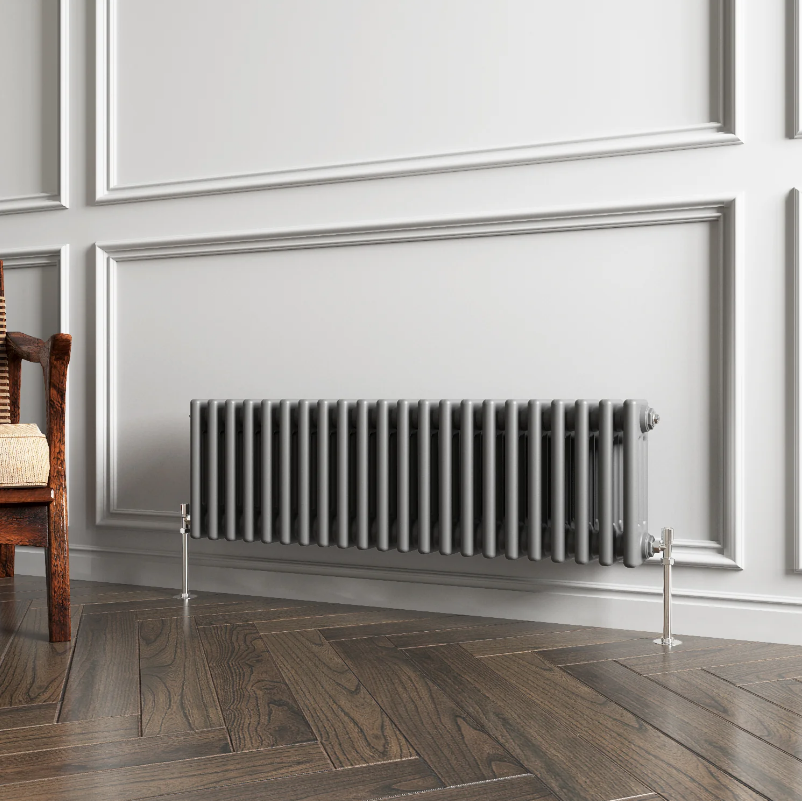 Horizontal Triple Column Radiator | Traditional Design | 1.5mm Steel | BS EN 442 Certified - Choice of Size