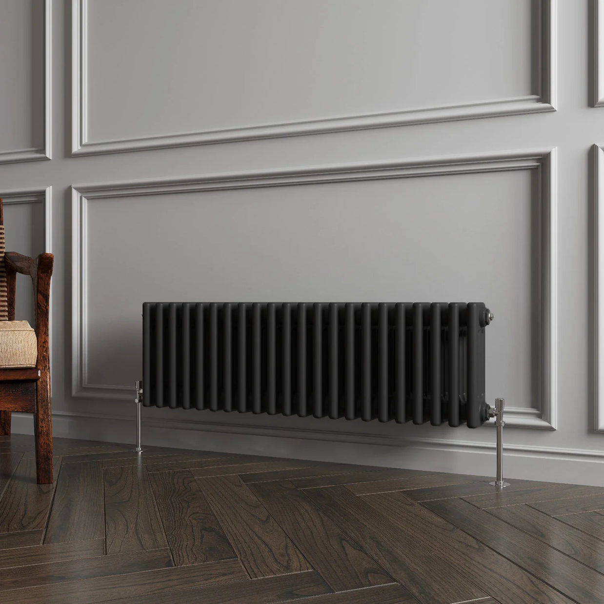 Horizontal Triple Column Radiator | Traditional Design | 1.5mm Steel | BS EN 442 Certified - Choice of Size