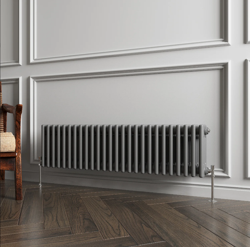Horizontal Triple Column Radiator | Traditional Design | 1.5mm Steel | BS EN 442 Certified - Choice of Size