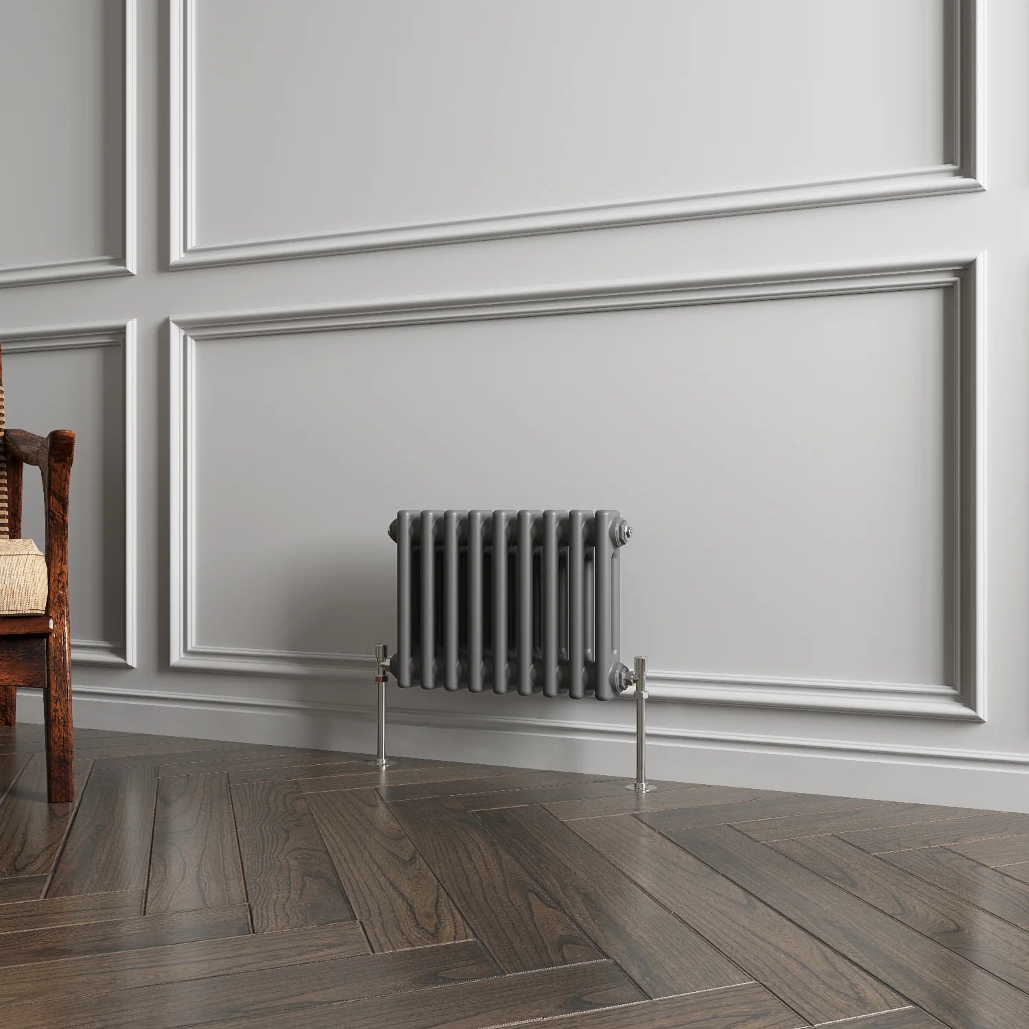 Horizontal Double Column Radiator |Traditional Design | 1.5mm Steel | BS EN 442 Certified - Choice of Size
