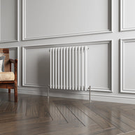 Horizontal Double Column Radiator |Traditional Design | 1.5mm Steel | BS EN 442 Certified - Choice of Size