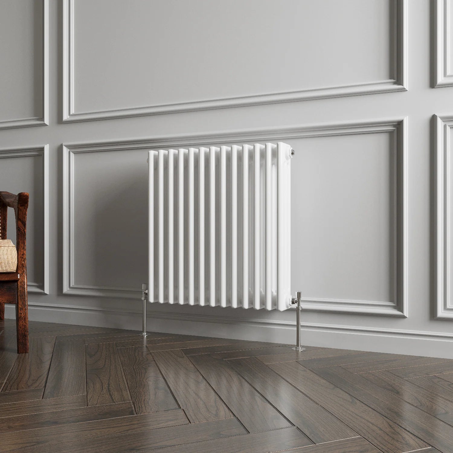 Horizontal Triple Column Radiator | Traditional Design | 1.5mm Steel | BS EN 442 Certified - Choice of Size