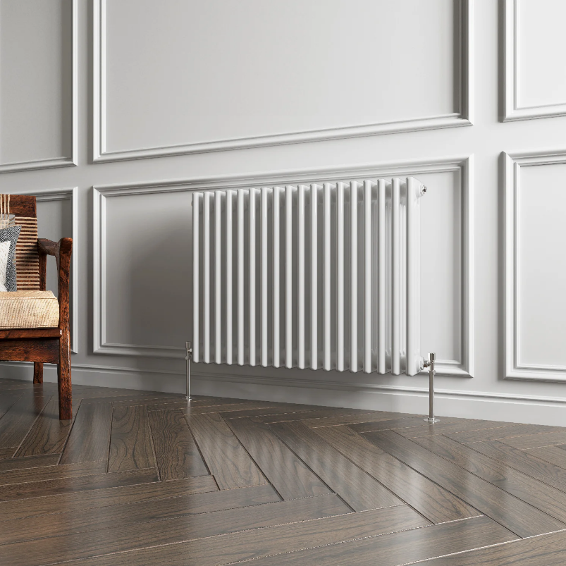 Horizontal Triple Column Radiator | Traditional Design | 1.5mm Steel | BS EN 442 Certified - Choice of Size