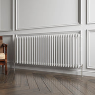 Horizontal Double Column Radiator |Traditional Design | 1.5mm Steel | BS EN 442 Certified - Choice of Size