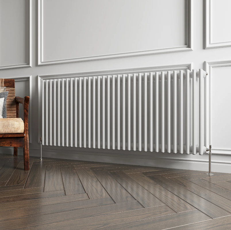 Horizontal Triple Column Radiator | Traditional Design | 1.5mm Steel | BS EN 442 Certified - Choice of Size
