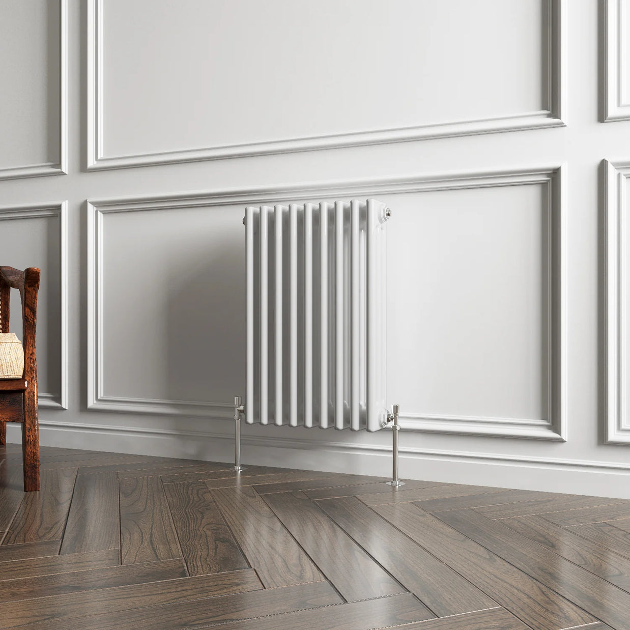 Horizontal Triple Column Radiator | Traditional Design | 1.5mm Steel | BS EN 442 Certified - Choice of Size