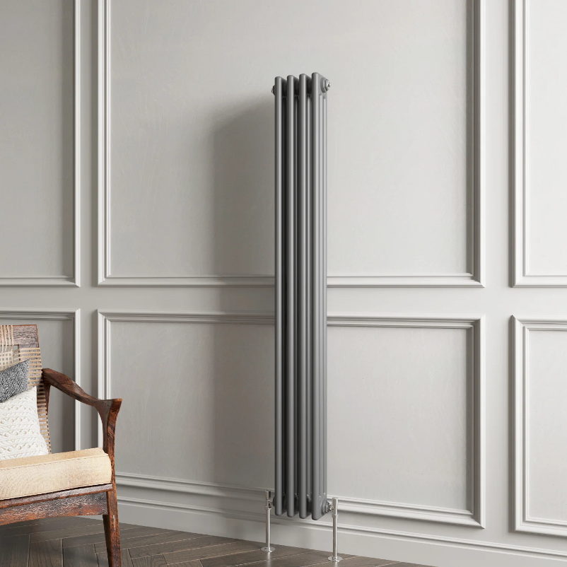 Triple Column Vertical Radiator | Traditional Design | 1.5mm Steel | BS EN 442 Certified - Choice of Size