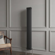 Triple Column Vertical Radiator | Traditional Design | 1.5mm Steel | BS EN 442 Certified - Choice of Size