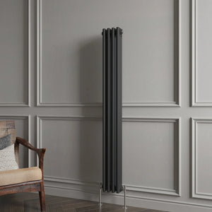 Triple Column Vertical Radiator | Traditional Design | 1.5mm Steel | BS EN 442 Certified - Choice of Size