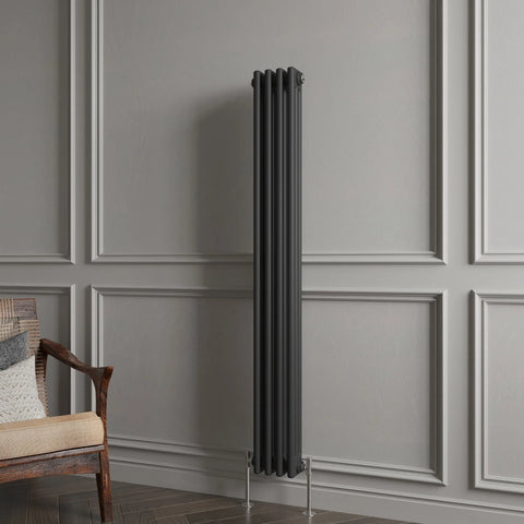 Triple Column Vertical Radiator | Traditional Design | 1.5mm Steel | BS EN 442 Certified - Choice of Size