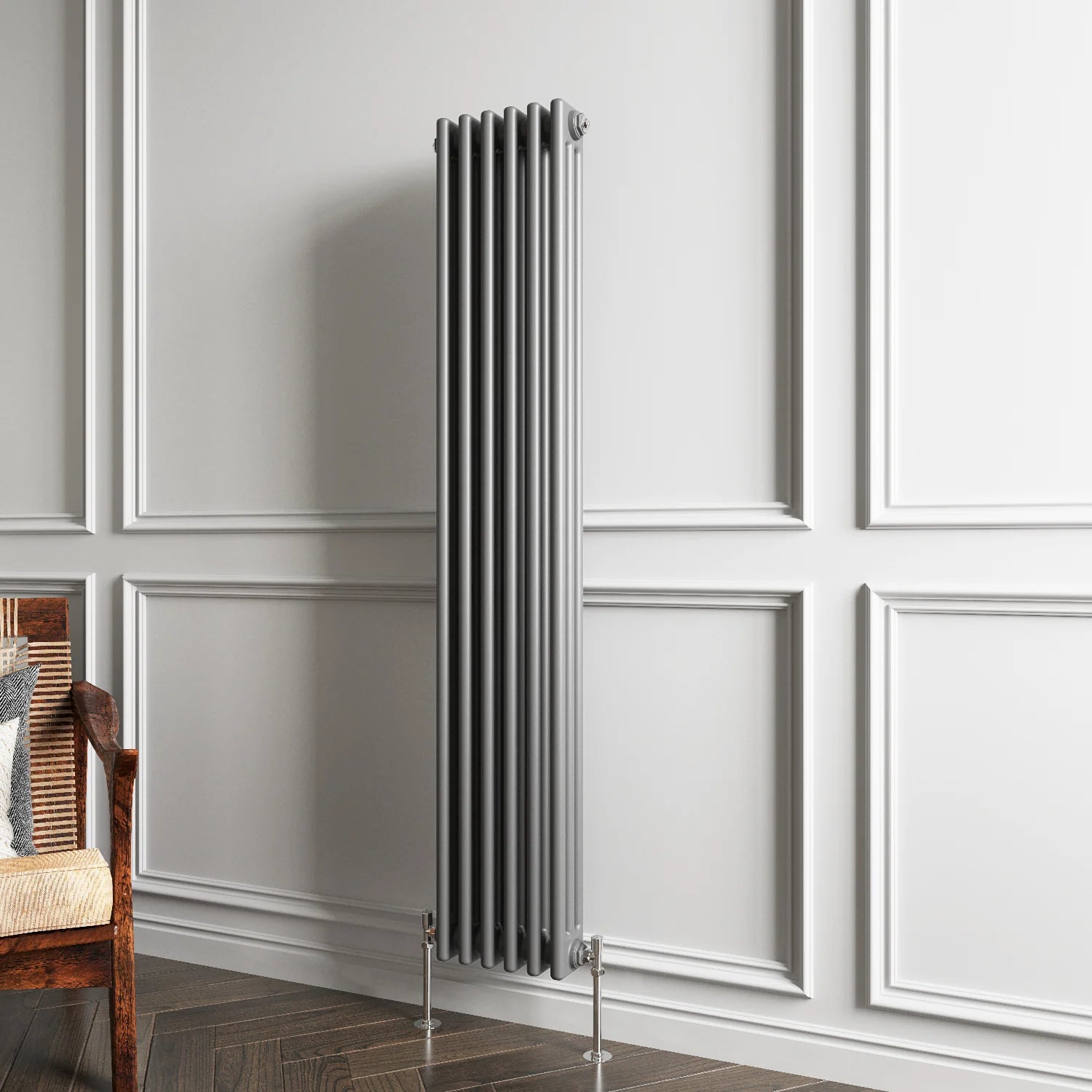 Triple Column Vertical Radiator | Traditional Design | 1.5mm Steel | BS EN 442 Certified - Choice of Size