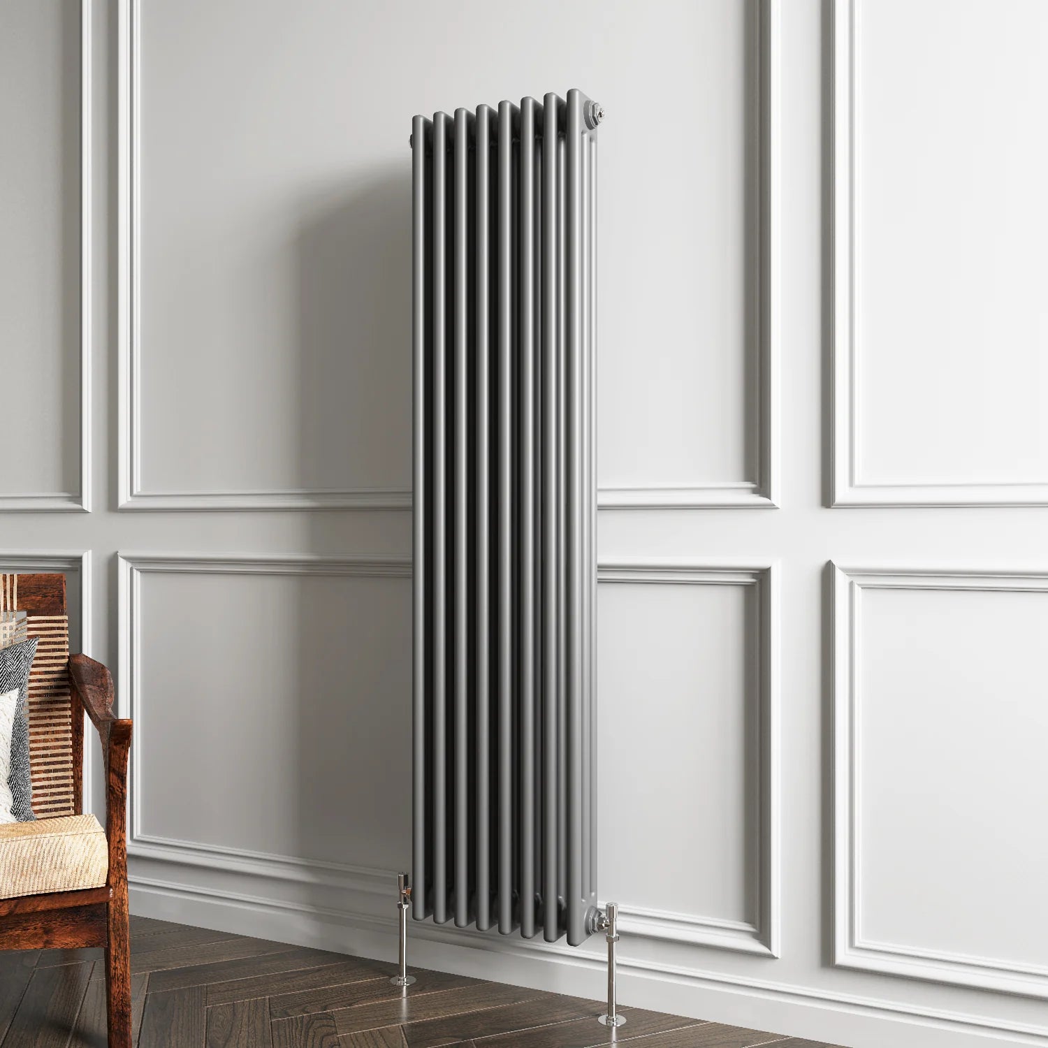 Triple Column Vertical Radiator | Traditional Design | 1.5mm Steel | BS EN 442 Certified - Choice of Size