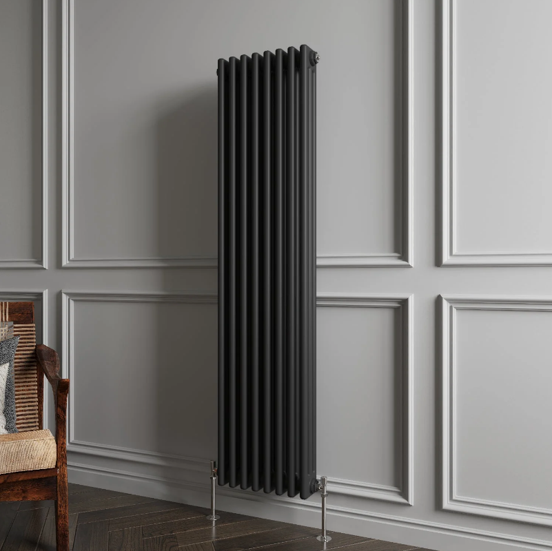 Triple Column Vertical Radiator | Traditional Design | 1.5mm Steel | BS EN 442 Certified - Choice of Size