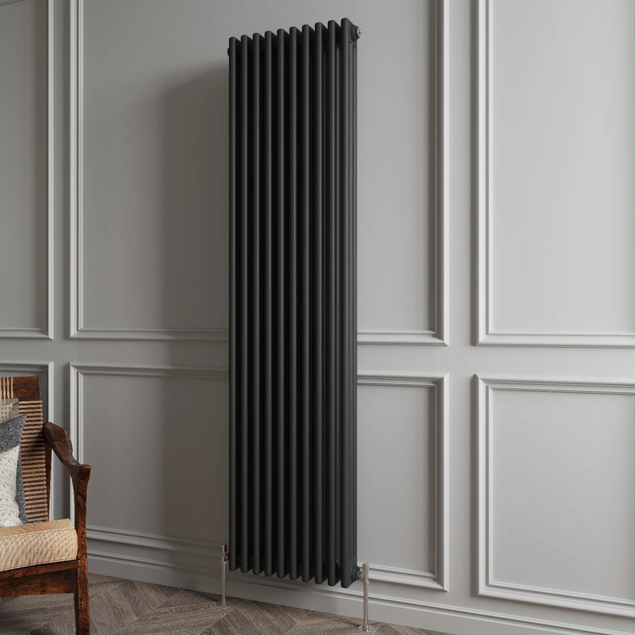 Triple Column Vertical Radiator | Traditional Design | 1.5mm Steel | BS EN 442 Certified - Choice of Size
