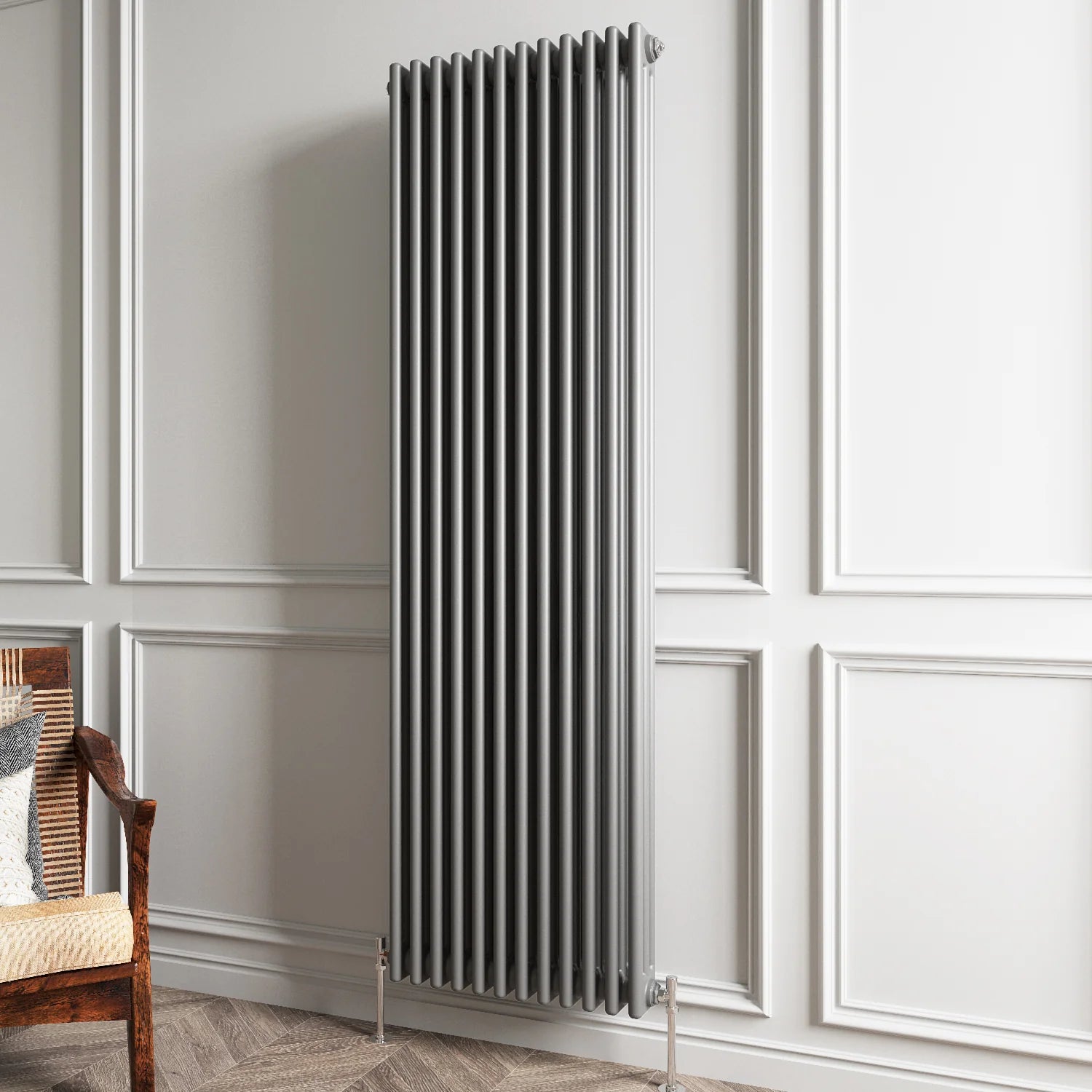 Triple Column Vertical Radiator | Traditional Design | 1.5mm Steel | BS EN 442 Certified - Choice of Size