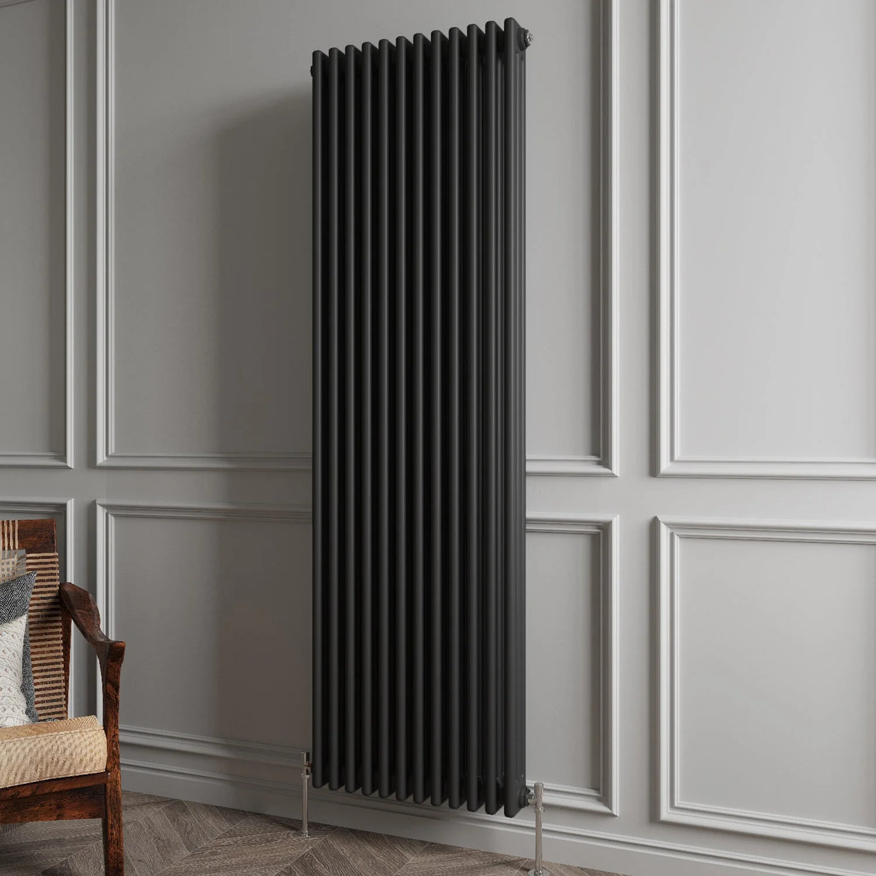 Triple Column Vertical Radiator | Traditional Design | 1.5mm Steel | BS EN 442 Certified - Choice of Size
