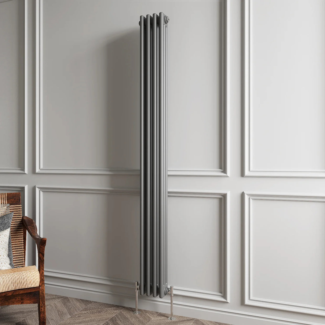 Triple Column Vertical Radiator | Traditional Design | 1.5mm Steel | BS EN 442 Certified - Choice of Size