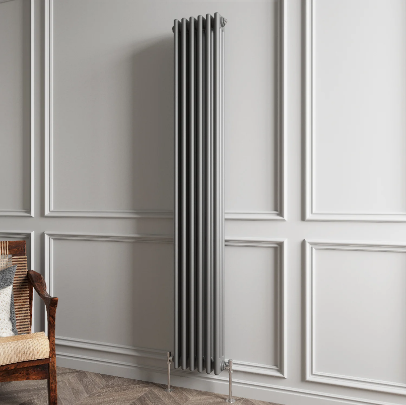 Triple Column Vertical Radiator | Traditional Design | 1.5mm Steel | BS EN 442 Certified - Choice of Size