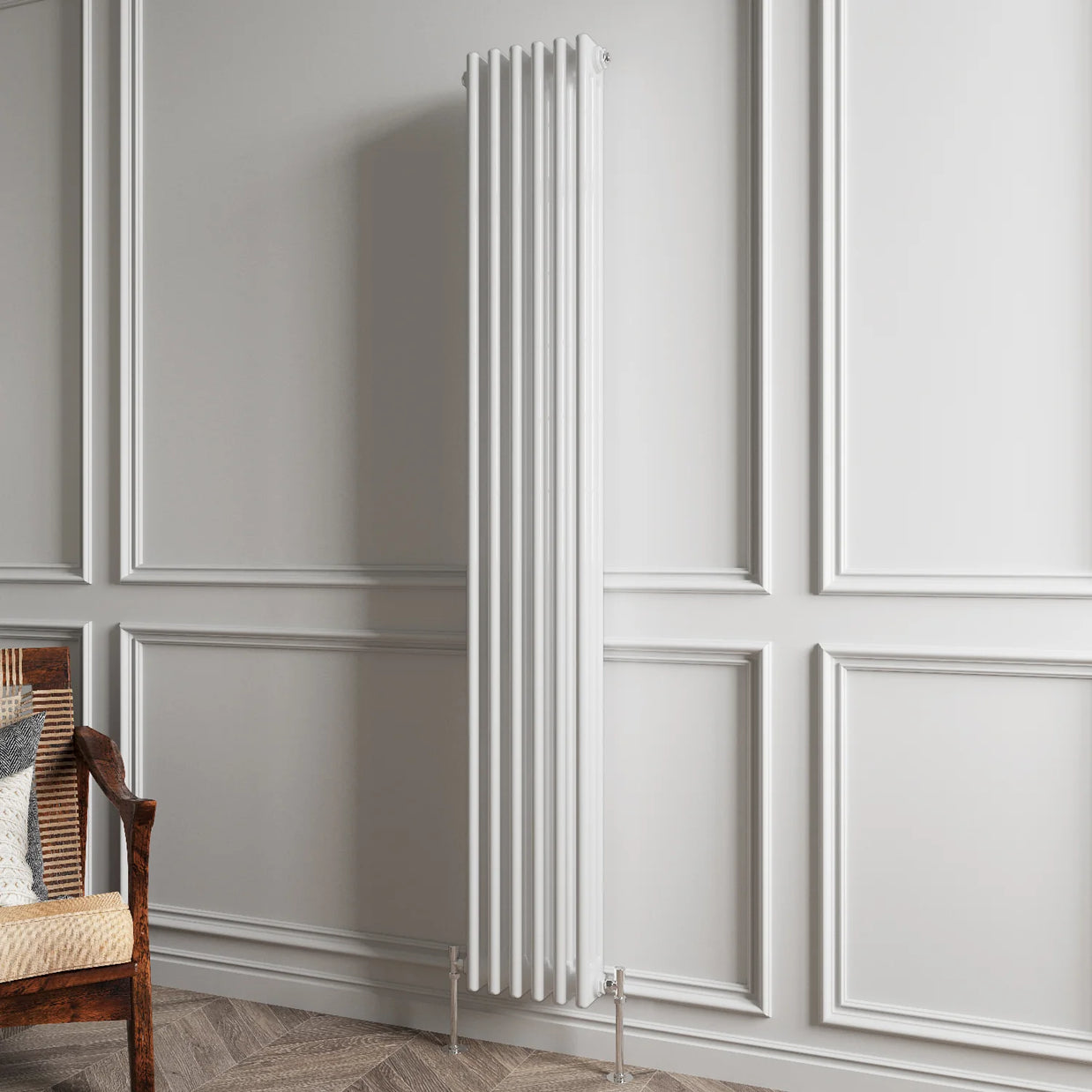 Triple Column Vertical Radiator | Traditional Design | 1.5mm Steel | BS EN 442 Certified - Choice of Size
