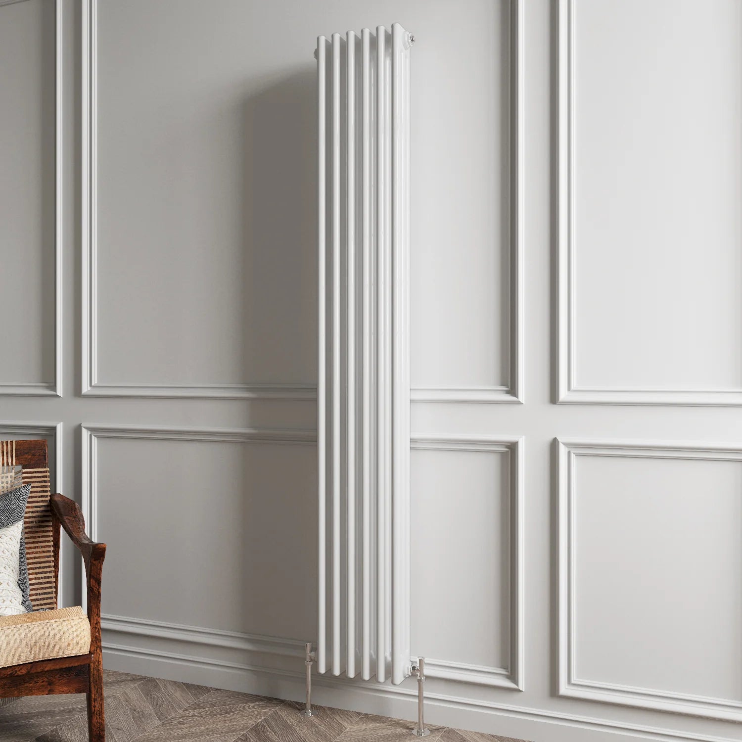 Triple Column Vertical Radiator | Traditional Design | 1.5mm Steel | BS EN 442 Certified - Choice of Size