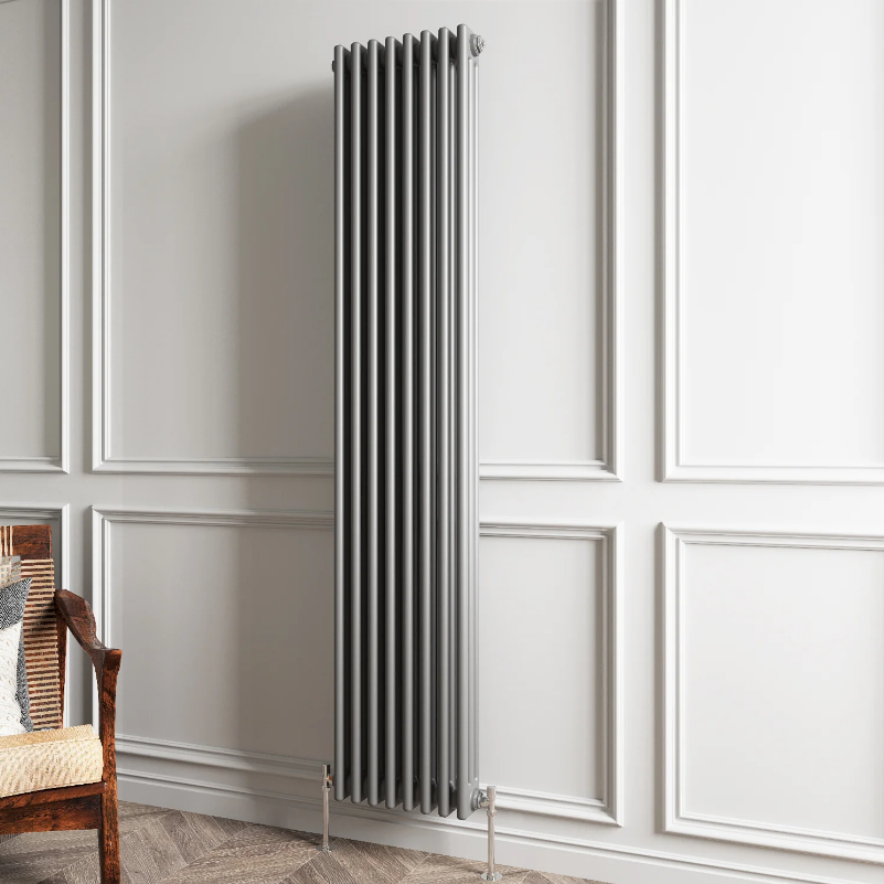 Triple Column Vertical Radiator | Traditional Design | 1.5mm Steel | BS EN 442 Certified - Choice of Size