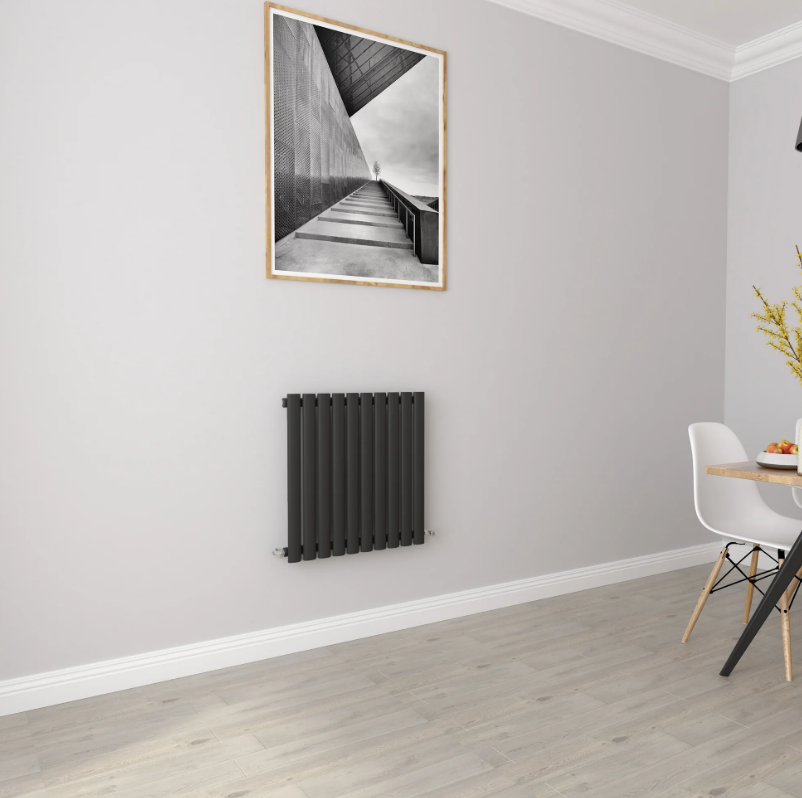 Horizontal Oval Column Designer Radiator – Single or Double Panel | modern Central heating Radiator | BS EN 442 Certified - Choice of Size