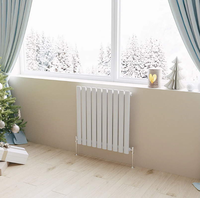 Horizontal Oval Column Designer Radiator – Single or Double Panel | modern Central heating Radiator | BS EN 442 Certified - Choice of Size
