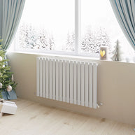 Horizontal Oval Column Designer Radiator – Single or Double Panel | modern Central heating Radiator | BS EN 442 Certified - Choice of Size