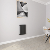 Horizontal Oval Column Designer Radiator – Single or Double Panel | modern Central heating Radiator | BS EN 442 Certified - Choice of Size