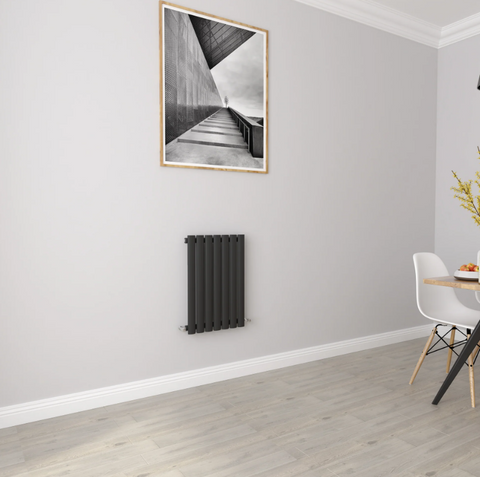 Horizontal Oval Column Designer Radiator – Single or Double Panel | modern Central heating Radiator | BS EN 442 Certified - Choice of Size