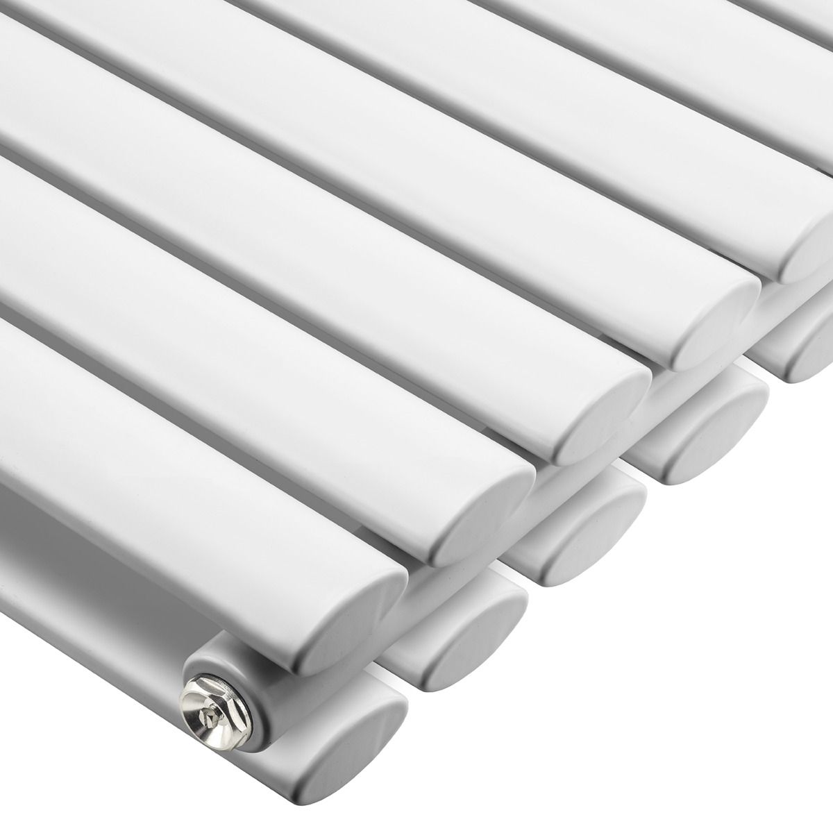 Oval Column Vertical Designer Radiator – Single or Double Panel | Premium Steel | modern Central heating Radiator | BS EN 442 Certified - Choice of Size