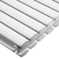 Oval Column Vertical Designer Radiator – Single or Double Panel | Premium Steel | modern Central heating Radiator | BS EN 442 Certified - Choice of Size