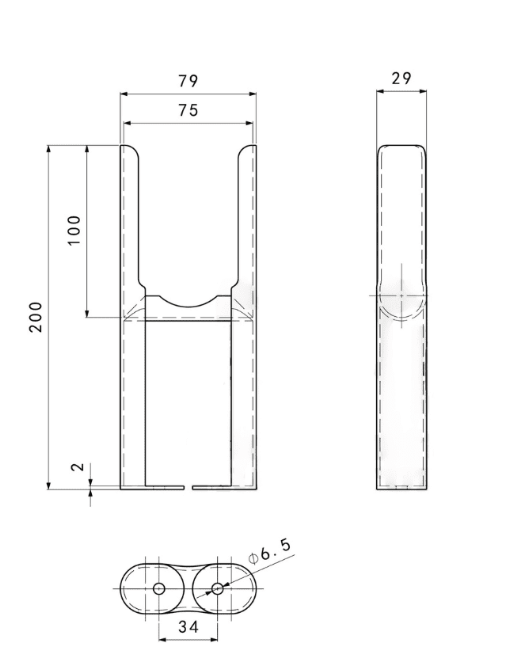 Pair of Column Radiator Support Feet | Floor-Mounted Legs for Double / Triple Column Radiators