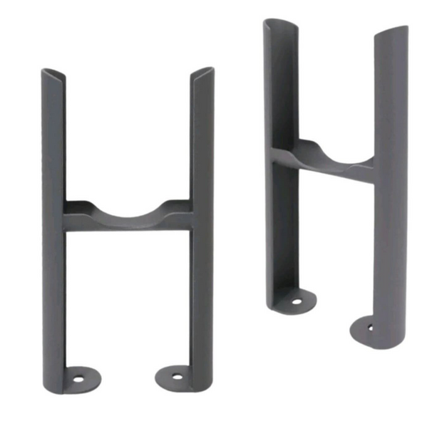 Pair of Column Radiator Support Feet | Floor-Mounted Legs for Double / Triple Column Radiators