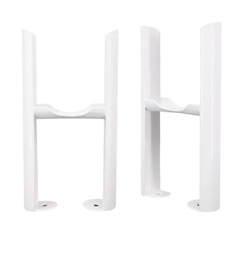 Pair of Column Radiator Support Feet | Floor-Mounted Legs for Double / Triple Column Radiators