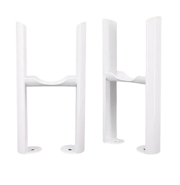 Pair of Column Radiator Support Feet | Floor-Mounted Legs for Double / Triple Column Radiators