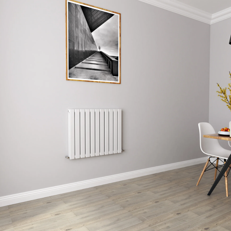Horizontal Flat Panel Designer Radiator – Single or Double Panel | modern Central heating Radiator | BS EN 442 Certified | Wall Mounted - Choice Of Width