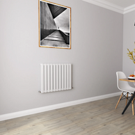 Horizontal Flat Panel Designer Radiator – Single or Double Panel | modern Central heating Radiator | BS EN 442 Certified | Wall Mounted - Choice Of Width