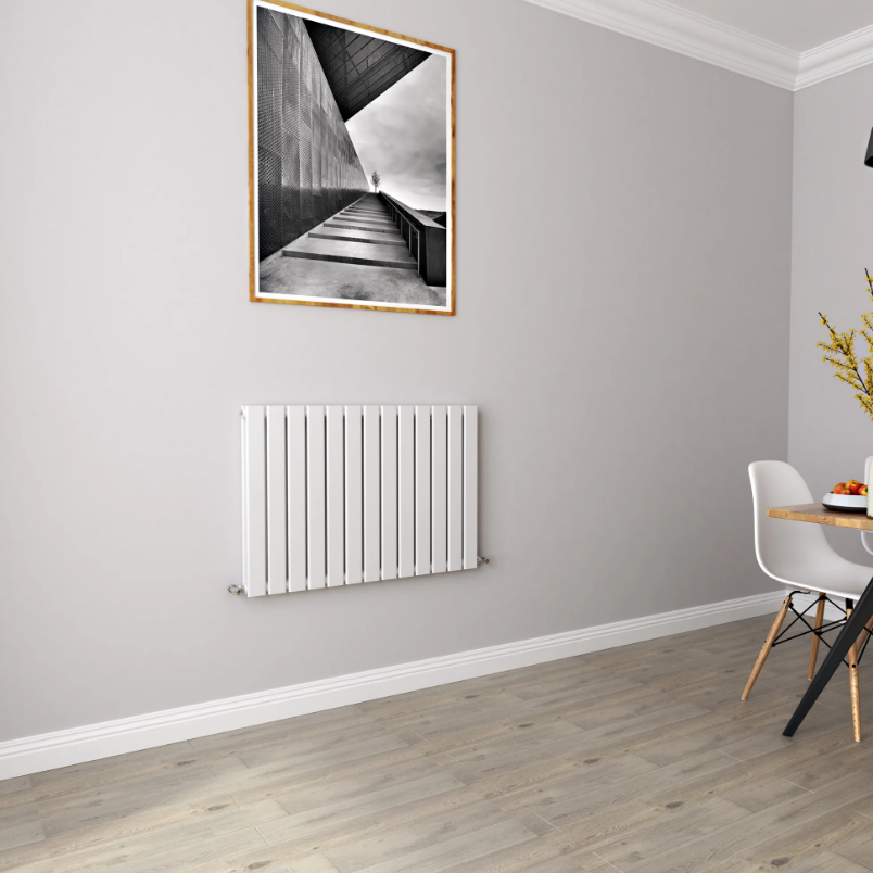 Horizontal Flat Panel Designer Radiator – Single or Double Panel | modern Central heating Radiator | BS EN 442 Certified | Wall Mounted - Choice Of Width