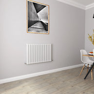 Horizontal Flat Panel Designer Radiator – Single or Double Panel | modern Central heating Radiator | BS EN 442 Certified | Wall Mounted - Choice Of Width