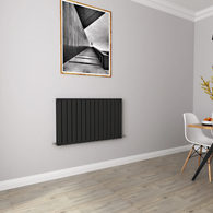 Horizontal Flat Panel Designer Radiator – Single or Double Panel | modern Central heating Radiator | BS EN 442 Certified | Wall Mounted - Choice Of Width