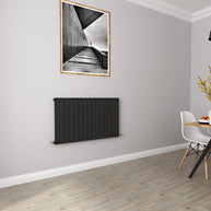 Horizontal Flat Panel Designer Radiator – Single or Double Panel | modern Central heating Radiator | BS EN 442 Certified | Wall Mounted - Choice Of Width