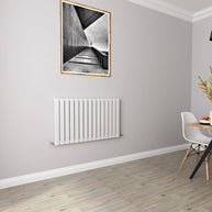 Horizontal Flat Panel Designer Radiator – Single or Double Panel | modern Central heating Radiator | BS EN 442 Certified | Wall Mounted - Choice Of Width
