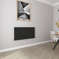 Horizontal Flat Panel Designer Radiator – Single or Double Panel | modern Central heating Radiator | BS EN 442 Certified | Wall Mounted - Choice Of Width