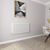 Horizontal Flat Panel Designer Radiator – Single or Double Panel | modern Central heating Radiator | BS EN 442 Certified | Wall Mounted - Choice Of Width