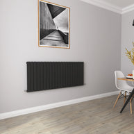 Horizontal Flat Panel Designer Radiator – Single or Double Panel | modern Central heating Radiator | BS EN 442 Certified | Wall Mounted - Choice Of Width