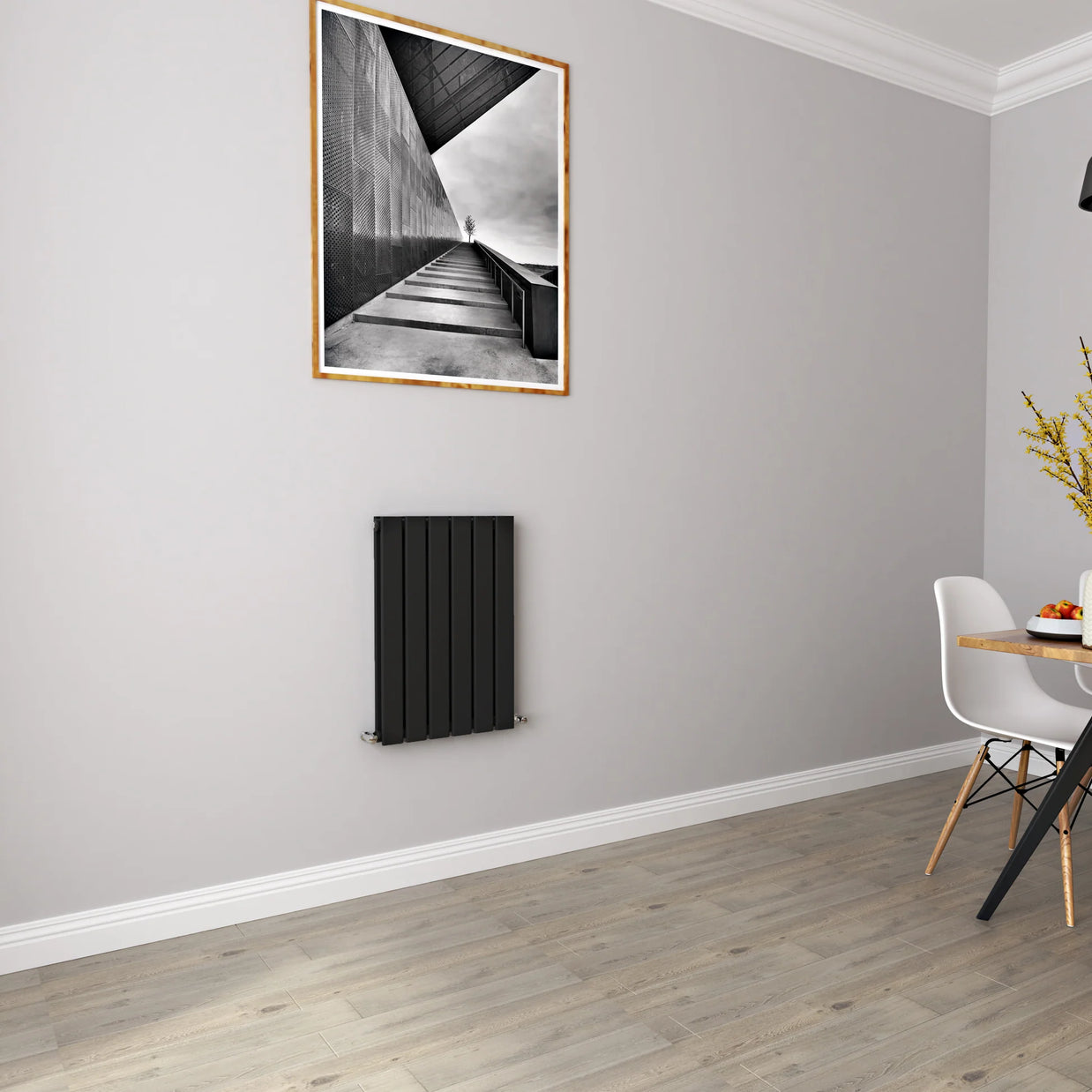 Horizontal Flat Panel Designer Radiator – Single or Double Panel | modern Central heating Radiator | BS EN 442 Certified | Wall Mounted - Choice Of Width